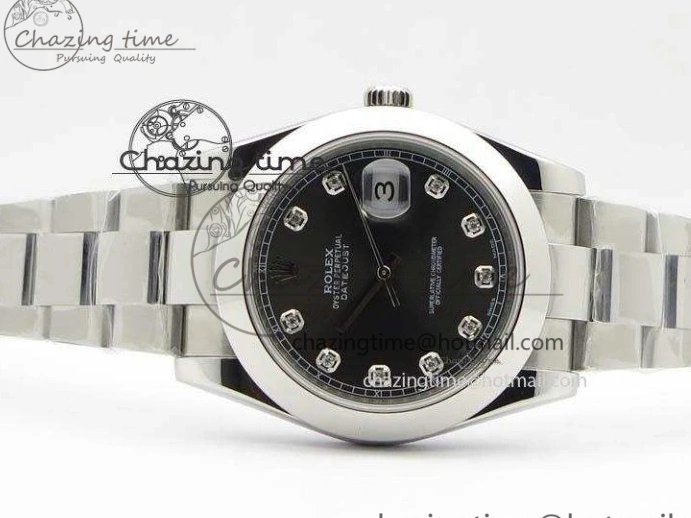 MiroTime 0515 Premium DateJust 41mm 126300 SS Noob 1:1 Best Edition Gray Dial Diam Markers On SS Bracelet A 3594